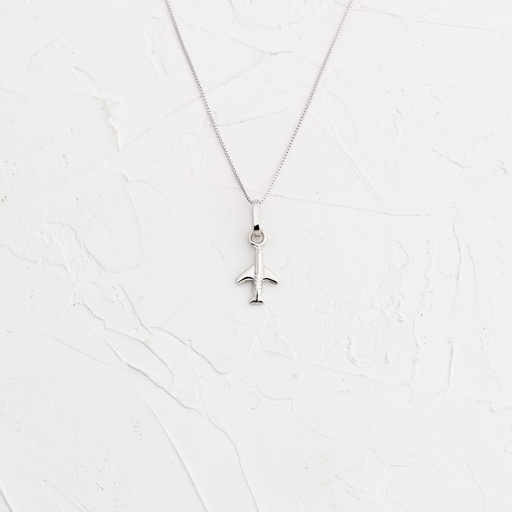 [DN1287] DIJE AVION ORO BLANCO