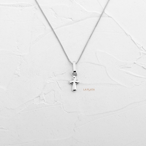 [DN1293] DIJE CRUZ PQ ORO BLANCO