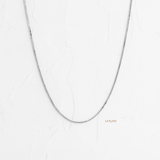 [CI208] CADENA VENECIANA ORO BLANCO 45CM