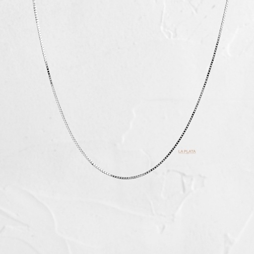 [CI208] CADENA VENECIANA ORO BLANCO 45CM