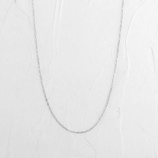 [CI211] CADENA ROLON ORO BLANCO 50CM