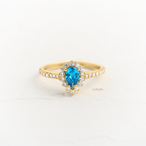 [AN1389] ANILLO GOTA CIRCONADA