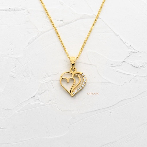 [DN1325] DIJE CORAZONES UNIDOS