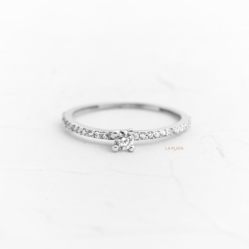 ANILLO ORO BLANCO LINAE