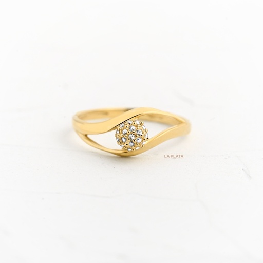 ANILLO CRUZADO CON CIRCÓN