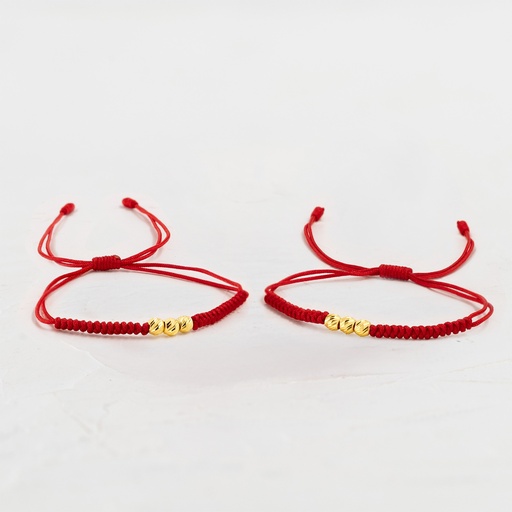 [PR19] PULSERA DUO BALINES DIAMANTADOS