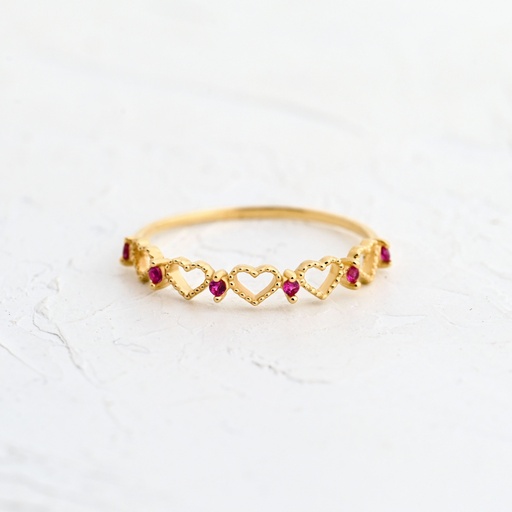[AN1624] ANILLO CORAZÓN DESTELLOS