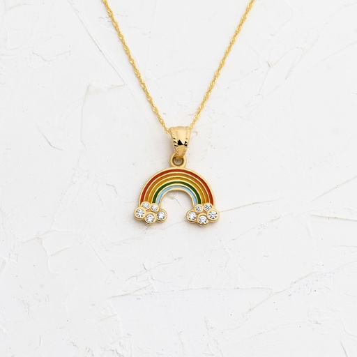 [DN494] DIJE ARCOIRIS CIRCONADO