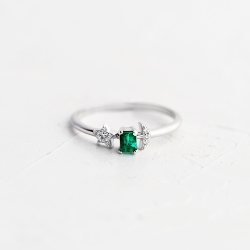 [ANE07] ANILLO ESMERALDA NOBLESA VERDE 