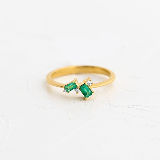 [ANE08] ANILLO ESMERALDA VERDE INTIMO  