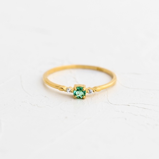 [ANE23] ANILLO ESMERALDA ROCIO VERDE  