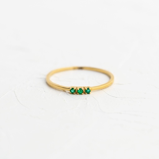 [ANE25] ANILLO ESMERALDA LINE 
